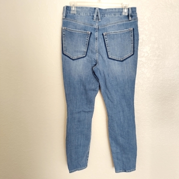 Good American Good Legs High Waist Ripped Crop Skinny Jeans Sz 10/30 - Picture 8 of 10